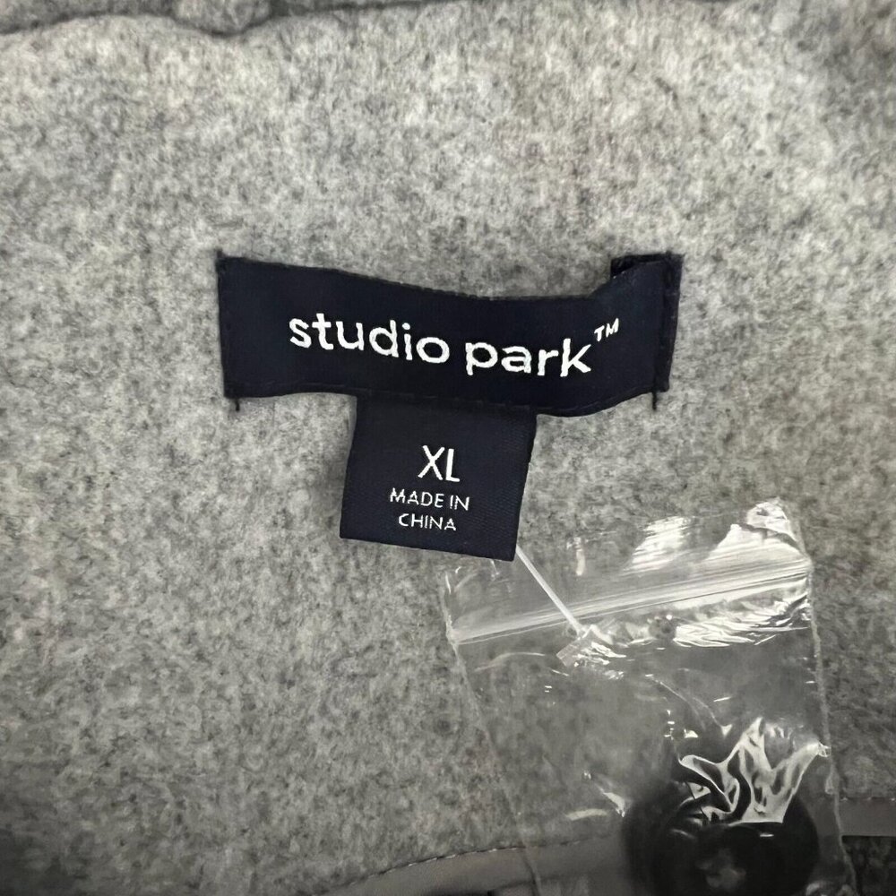 Studio Park x Amy Stran Women Jacket Sz XL Faux Wool Knit Blazer Gray A620514 - Picture 6 of 7